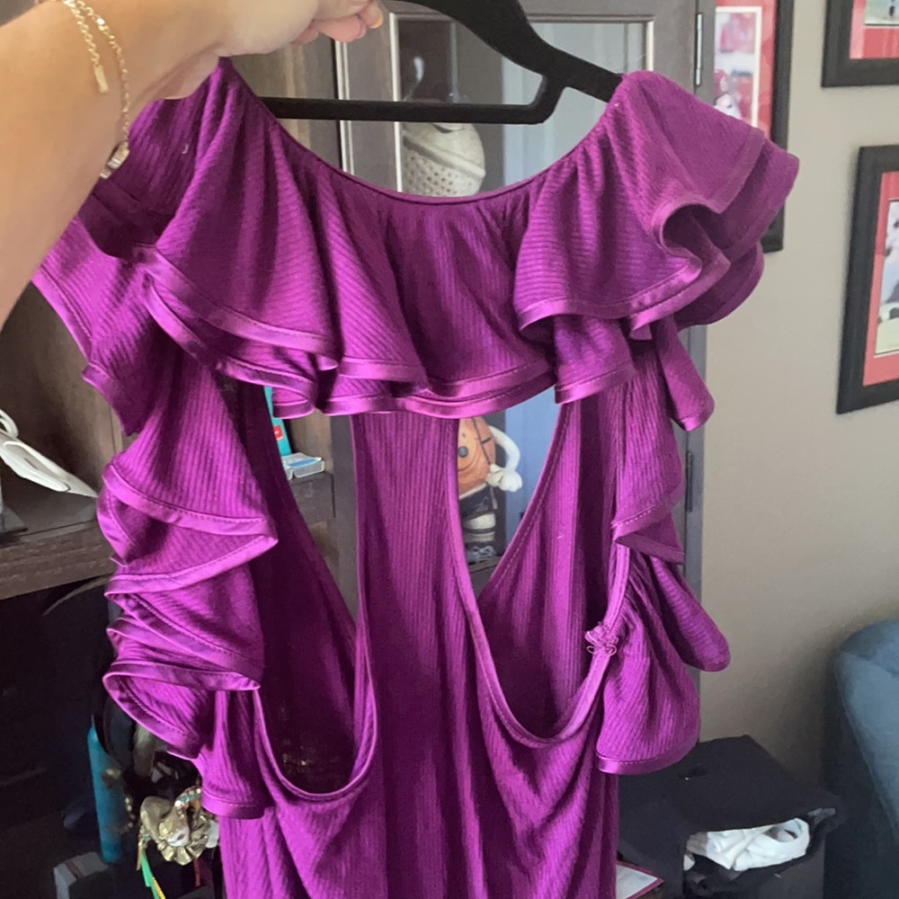Robert Rodriguez Purple Ruffle Heaven Top 💜 - Picture 2 of 8